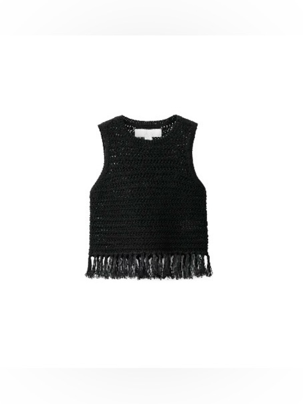ZARA FRINGED KNIT TOP NWT
Size: 12-13 YEARS * Color: Black
Black Crochet Fring